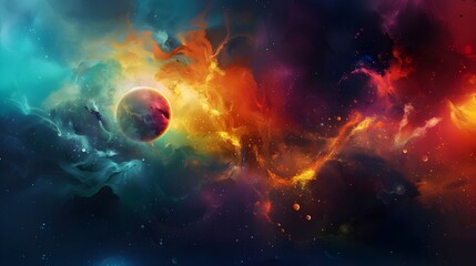 Modern three-dimensional graphics stand out with brightness and creativity, emphasizing the relevance and technological progress in the modern era.