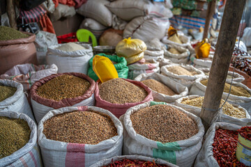 The colorful market of Harar (Harer), Ethiopia