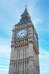 Elizabeth Clock Tower Famous Big Ben London Landmark United Kingdom