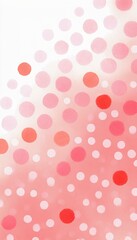 Watercolor style illustration background with polka dots in gentle colors.