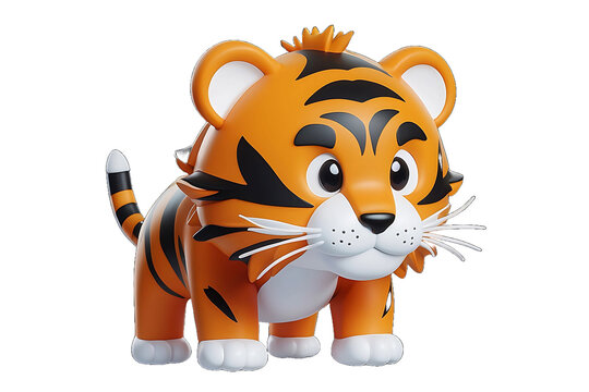 Tiger Animal Isolated 3d Render Illustration