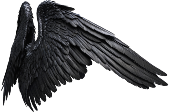 black angel wings