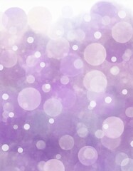 Fototapeta premium Watercolor style illustration background with polka dots in gentle colors.