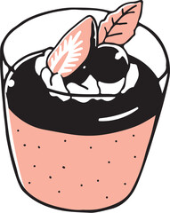 イチゴのムース単色