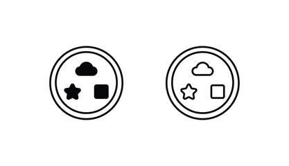 Toy icon design with white background stock illustration