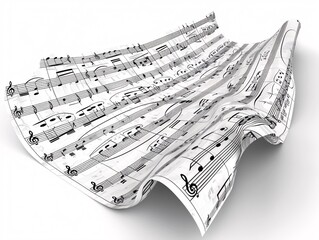 a sheet of music with notes