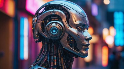 都市とロボット,Generative AI AI画像