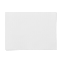 Blank white paper isolated against plain background , fit for project items.