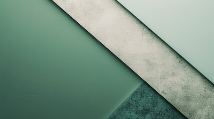 A serene abstract piece showcasing angles in varied shades of green with a subtle texture..