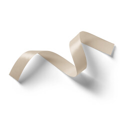 Simple unique concept of ribbon isolated on plain background , fit for your element project.