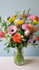 Vibrant Seasonal Floral Design - A Celebration of Springtime and Rejuvenation