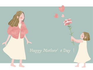 母の日のポストカード