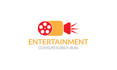 Entertainment logo icon, vector graphic illustration,