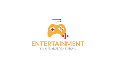 Entertainment logo icon, vector graphic illustration,