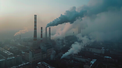 Modern Industrial Business Area with Advanced Manufacturing and Logistics Facilities