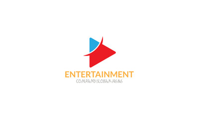 Entertainment logo icon, vector graphic illustration,