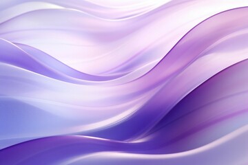 抽象テンプレート。透明感のある立体的な白と紫のグラデーションの波