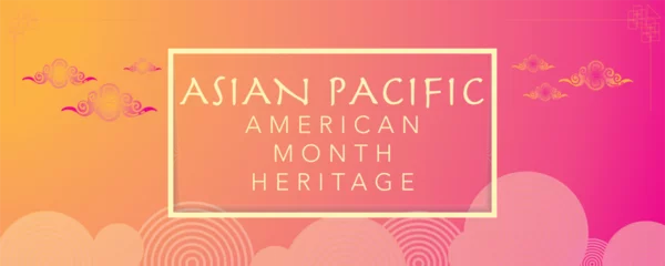 Foto op Aluminium Asian Pacific American Heritage Month. Celebrated in May. It celebrates the culture, traditions and history of Asian Americans and Pacific Islanders in the United States. Poster, card, banner. Vector © yassine