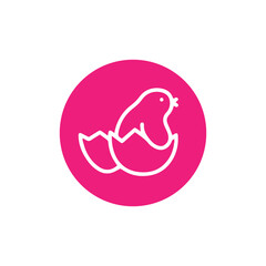 easter vector line icon