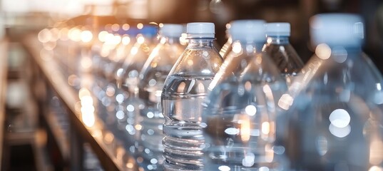 Production of bottled drinking water in a hygienic plastic bottle manufacturing plant
