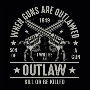 T-shirt Teschio Bandiera Secondo Emendamento T-Shirt Grafica "When Guns Are Outlawed" Con Teschio E Bandiera - 2° Emendamento, Taglie Da Small A 6X Survive The Killer - Foto 11