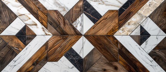 Wood and marble pattern texture for ceramic wall and floor tiles. - obrazy, fototapety, plakaty