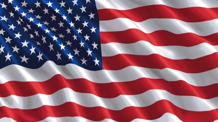 Fototapeta premium USA flag background. Memorial, Independence day, US of America national holiday symbol