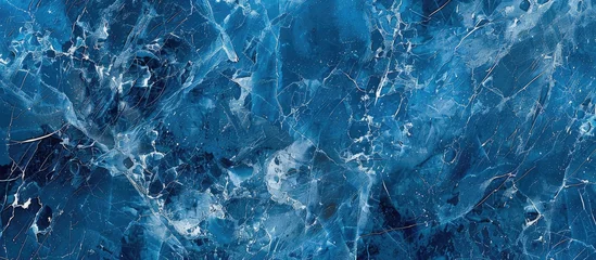 Foto op Plexiglas Blue marble texture background photograph © Vusal