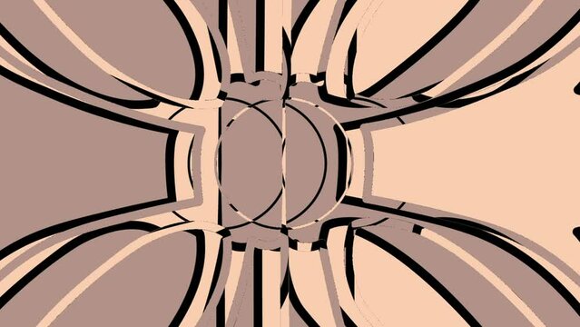 Floral shapes animation with various transitions, rotations and displacements.
