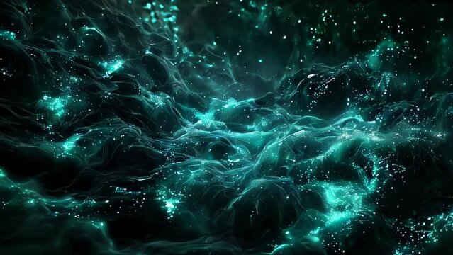 Raging sea amidst a stormy tempest. Wind-whipped spray and swirling, dancing waves convey the ocean's power and mystery - a display of nature's might that surpasses human force. 