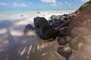 Rocks on carribean beach