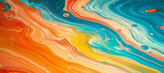Blue liquid paint texture with gold mineral ink, stone water seamless pattern for nature wallpaper.