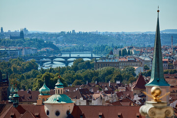View of Prague city, capital of Czech Republic, Europe.