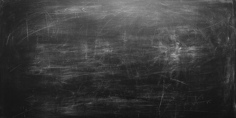 Empty black anthracite concrete stone surface texture. Blackboard Chalkboard texture. Empty blank black chalkboard. School board background with traces of chalk. Cafe, bakery, restaurant menu template - obrazy, fototapety, plakaty