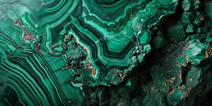 Malachite green turquoise mineral gemstone texture, amazing polished slab of malachite mineral gemstone, luxury abstract fantasy pattern background, turquoise, malachite stone texture, granite, jasper