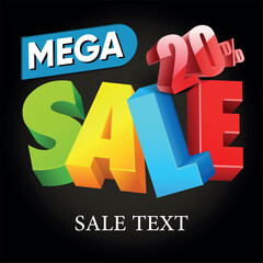 Mega sale, summer sale, big discount, 50% off, mega sale
