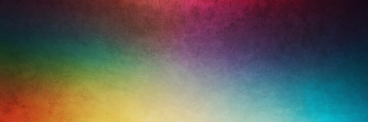Colorful color gradient shiny metal sheet surface smooth texture banner panoramic background banner template backdrop from Generative AI