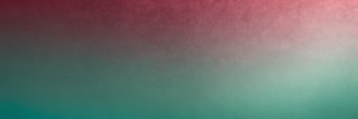 Raspberry pink to mint green color gradient shiny metal sheet surface smooth texture banner panoramic background banner template backdrop from Generative AI