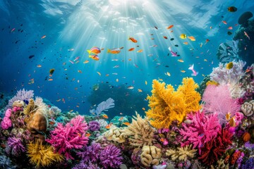 Diverse Marine Ecosystem of a Coral Sanctuary