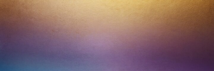Sand yellow to lavender blue color gradient shiny metal sheet surface smooth texture banner panoramic background banner template backdrop from Generative AI - obrazy, fototapety, plakaty