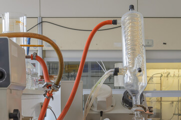 Glass discylator in a chemical laboratory.