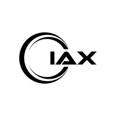 IAX letter logo design with white background in illustrator, cube logo, vector logo, modern alphabet font overlap style. calligraphy designs for logo, Poster, Invitation, etc.