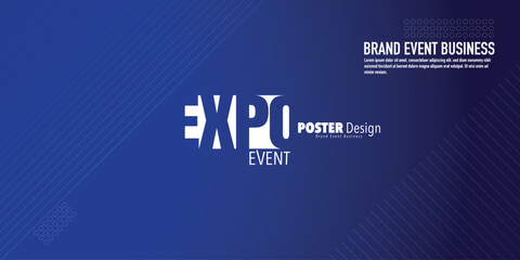 logotype abstract graphic EPS vector design of annual event summit and title made for EXPO Technology, AI, Art adn other theme - annual convention for Artificial Intelligence