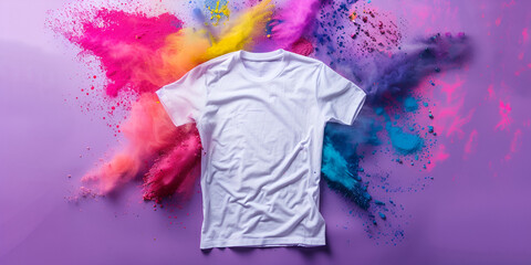 Mockup of T-Shirt on Bright Background