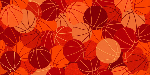 Seamless Abstract Hip Hop Urban Street Art Graffiti Style Streetball Or Basketball Background