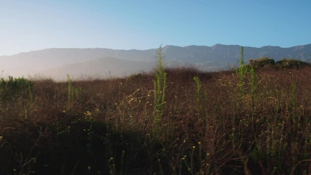 Montecito mountains by the sea beautiful landscape