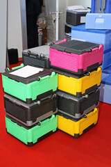 Colour Coded Poly Thermo Boxes for Frozen Food Transport Cold Chain