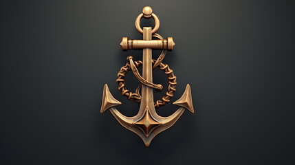 Anchor Sea Icon 3d