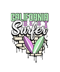 California surfer, t shirt, t shirt design, graffiti , graffiti art, holiday summer, vacation summer, fun summer, summertime, Summer design, summer illustration, beach, beach vibes, surf.