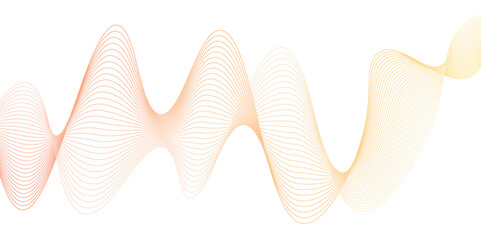 Abstract Creative geometric wave Line Art for Design of Websites and Landing Pages, Dynamic sound wave isolated on white background, modern seamless geometric abstract wave line pattern,.